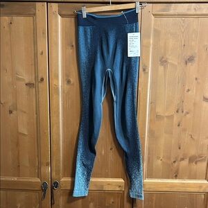 Women’s Odlo Performance Knit Leggings / underlayer- Provincial Blue size Small